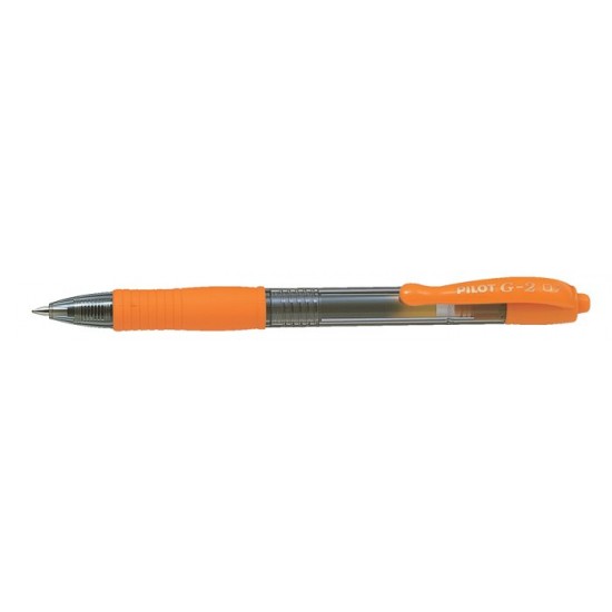 Zseléstoll, 0,32 mm, nyomógombos, PILOT "G-2", narancssárga