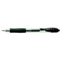 Zseléstoll, 0,25 mm, nyomógombos, PILOT "G-2", fekete Zseléstoll, 0,25 mm, nyomógombos, PILOT "G-2", fekete