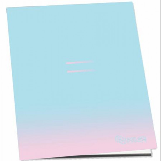 Füzet, tűzött, A4, vonalas, 52 lap, PULSE "Pastel Colours"