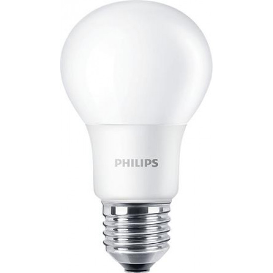 LED izzó, E27, gömb, A60, 5.5W, 470lm, 2700K, PHILIPS "CorePro"