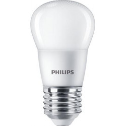 LED izzó, E27, kisgömb, P45, 5W, 470lm, 2700K, PHILIPS "CorePro"