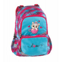 Hátizsák, anatómiai, PULSE "Anatomic Kitty Love", világoskék-rózsaszín Hátizsák, anatómiai, PULSE "Anatomic Kitty Love", világoskék-rózsaszín