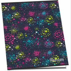 Füzet, tűzött, A4, kockás, 52 lap, PULSE "Girls"