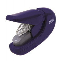 Kapocs nélküli tűzőgép, kézi, 8 lap, PLUS, kék