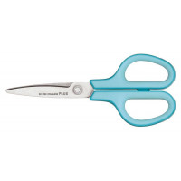 Olló, általános, 17,5 cm, PLUS "Fitcut Curve", világoskék