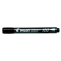 Alkoholos marker, 1 mm, kúpos, PILOT "Permanent Marker 100", fekete Alkoholos marker, 1 mm, kúpos, PILOT "Permanent Marker 100", fekete