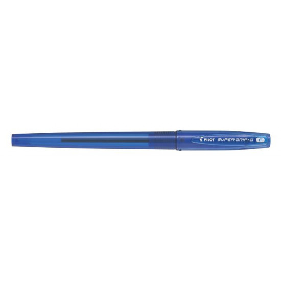 Golyóstoll, 0,22 mm, kupakos, PILOT "Super Grip G", kék
