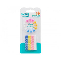 Gyertya, születésnapi, 24+12 db tartó Gyertya, születésnapi, 24+12 db tartó