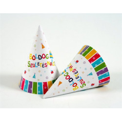 Csákó, papír, "Boldog születésnapot"