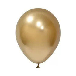 Léggömb, 30cm, "Balonevi", króm arany