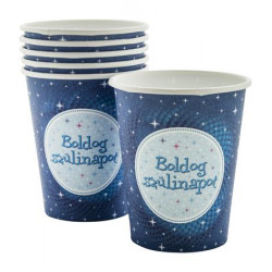 Pohár, papír, "Boldog Születésnapot", kék Pohár, papír, "Boldog Születésnapot", kék