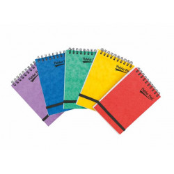 Jegyzetfüzet, 202x127 mm, vonalas, 150 lap, PUKKA PAD "Pressooard", vegyes színek