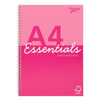 Spirálfüzet, A4, vonalas, 80 lap, PUKKA PAD "Unipad Essentials Jotta", vegyes Spirálfüzet, A4, vonalas, 80 lap, PUKKA PAD "Unipad Essentials Jotta", vegyes