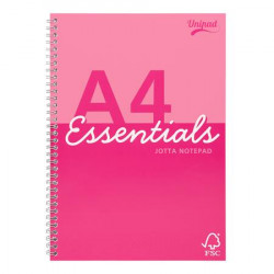 Spirálfüzet, A4, vonalas, 80 lap, PUKKA PAD "Unipad Essentials Jotta", vegyes Spirálfüzet, A4, vonalas, 80 lap, PUKKA PAD "Unipad Essentials Jotta", vegyes