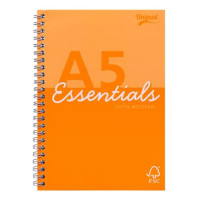 Spirálfüzet, A5, vonalas, 80 lap, PUKKA PAD "Unipad Essentials Jotta", vegyes Spirálfüzet, A5, vonalas, 80 lap, PUKKA PAD "Unipad Essentials Jotta", vegyes