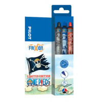 Rollertoll, 0,35 mm, nyomógombos, PILOT "Frixion Ball Plus One Piece", 3 különböző szín Rollertoll, 0,35 mm, nyomógombos, PILOT "Frixion Ball Plus One Piece", 3 különböző szín