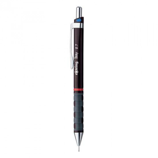 Nyomósirón, 0,7 mm, ROTRING "Tikky T", bordó