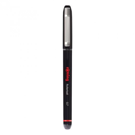 Rollertoll, 0,7 mm, kupakos, ROTRING "Rollerball", fekete