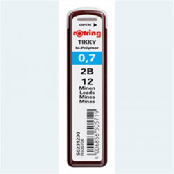 Grafitbél, 2B, 0,7 mm, ROTRING Grafitbél, 2B, 0,7 mm, ROTRING