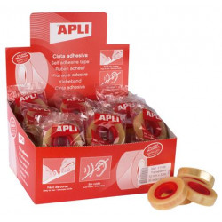 Ragasztószalag, 12 mm x 33 m, APLI "Transparent", átlátszó Ragasztószalag, 12 mm x 33 m, APLI "Transparent", átlátszó