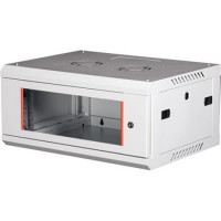 Rack szekrény, fali, 19", 4U, lapraszerelt, LANDE "PROlineB", szürke Rack szekrény, fali, 19", 4U, lapraszerelt, LANDE "PROlineB", szürke
