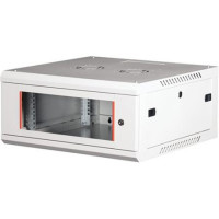 Rack szekrény, fali, 19", 4U, lapraszerelt, LANDE "PROlineB", szürke Rack szekrény, fali, 19", 4U, lapraszerelt, LANDE "PROlineB", szürke