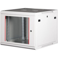 Rack szekrény, fali, 19", 9U, lapraszerelt, LANDE "PROlineB", szürke Rack szekrény, fali, 19", 9U, lapraszerelt, LANDE "PROlineB", szürke