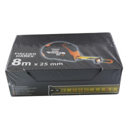 Mérőszalag, 8 m x 25 mm, mágneses, FISCHER DAREX