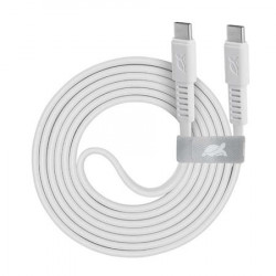 USB kábel, USB-C - USB-C, 1,2 m, RIVACASE "PS6005", fehér USB kábel, USB-C - USB-C, 1,2 m, RIVACASE "PS6005", fehér