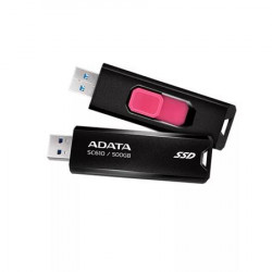 SSD (külső memória), 500GB, USB 3.2, 500/550MB/s, ADATA "SC610", fekete-piros SSD (külső memória), 500GB, USB 3.2, 500/550MB/s, ADATA "SC610", fekete-piros