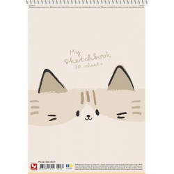 Vázlatfüzet, spirál, A4, 120 g, 30 lap, SHKOLYARYK "My Scetchbook", vegyes Vázlatfüzet, spirál, A4, 120 g, 30 lap, SHKOLYARYK "My Scetchbook", vegyes