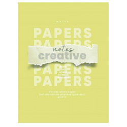Füzet, tűzött, A5, vonalas, 48 lap, SHKOLYARYK "Notes Creative", vegyes