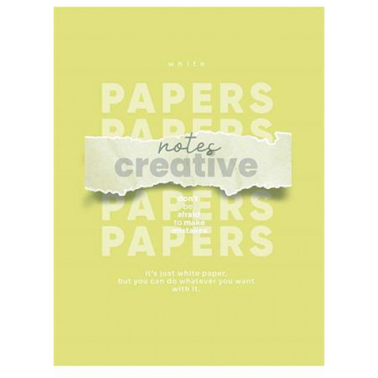 Füzet, tűzött, A5, vonalas, 48 lap, SHKOLYARYK "Notes Creative", vegyes