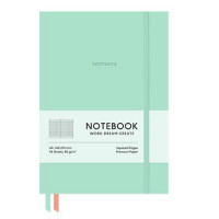 Jegyzetfüzet, A5, kockás, 96 lap, puhafedeles, SHKOLYARYK "Genius", Türkiz Jegyzetfüzet, A5, kockás, 96 lap, puhafedeles, SHKOLYARYK "Genius", Türkiz