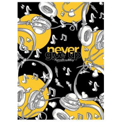 Füzet, tűzött, A5, vonalas, 80 lap, SHKOLYARYK "Never give up", vegyes Füzet, tűzött, A5, vonalas, 80 lap, SHKOLYARYK "Never give up", vegyes