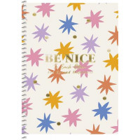 Spirálfüzet, A5, kockás, 80 lap, SHKOLYARYK, színes minták, vegyes Spirálfüzet, A5, kockás, 80 lap, SHKOLYARYK, színes minták, vegyes