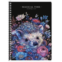 Spirálfüzet, A5, kockás, 80 lap, SHKOLYARYK, vegyes Spirálfüzet, A5, kockás, 80 lap, SHKOLYARYK, vegyes