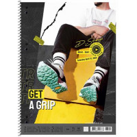 Spirálfüzet, A4+, vonalas, 80 lap, SHKOLYARYK "Get a grip", vegyes Spirálfüzet, A4+, vonalas, 80 lap, SHKOLYARYK "Get a grip", vegyes