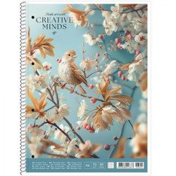 Spirálfüzet, A4, vonalas, 80 lap, SHOLYARYK "College Block Creative Minds", vegyes Spirálfüzet, A4, vonalas, 80 lap, SHOLYARYK "College Block Creative Minds", vegyes