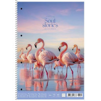 Spirálfüzet, A4, kockás, 80 lap, SHKOLYARYK "Soul stories", vegyes Spirálfüzet, A4, kockás, 80 lap, SHKOLYARYK "Soul stories", vegyes