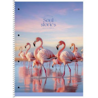 Spirálfüzet, A4+, vonalas, 80 lap, SHKOLYARYK "Soul Stories", vegyes Spirálfüzet, A4+, vonalas, 80 lap, SHKOLYARYK "Soul Stories", vegyes