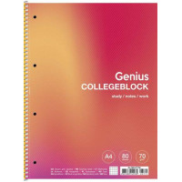 Spirálfüzet, A4+, kockás, 80 lap, SHKOLYARYK "Genius", vegyes Spirálfüzet, A4+, kockás, 80 lap, SHKOLYARYK "Genius", vegyes
