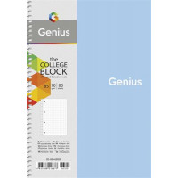 Spirálfüzet, B5, kockás, 80 lap, SHKOLYARYK "Genius", vegyes