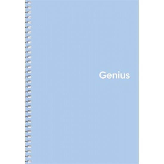 Spirálfüzet, kockás, A5, 80 lap, PP borító, SHKOLYARYK "Genius Pastel", vegyes