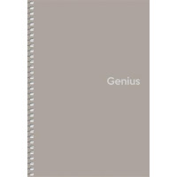 Spirálfüzet, kockás, A5, 80 lap, PP borító, SHKOLYARYK "Genius", vegyes Spirálfüzet, kockás, A5, 80 lap, PP borító, SHKOLYARYK "Genius", vegyes