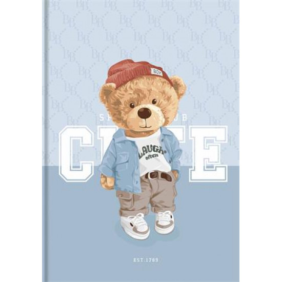 Jegyzetfüzet, A4, kockás, 80 lap, keményfedeles, SHKOLYARYK "Cute"