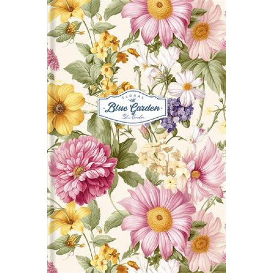 Jegyzetfüzet, A6, kockás, 80 lap, SHKOLYARYK "Blue Garden"