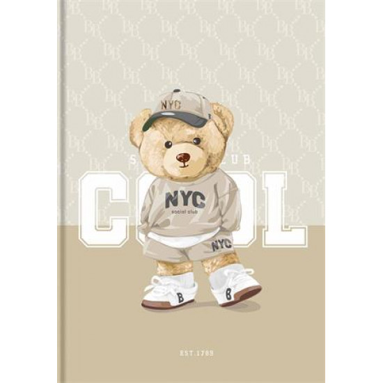 Jegyzetfüzet, A4, kockás, 80 lap, keményfedeles, SHKOLYARYK "Cool"