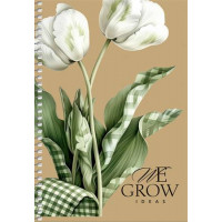 Spirálfüzet, A5, sima, 96 lap, SHKOLYARYK "We Grow", vegyes Spirálfüzet, A5, sima, 96 lap, SHKOLYARYK "We Grow", vegyes