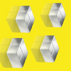 Extra erős kockamágnes, 4 db, SIGEL "SuperDym", ezüst Extra erős kockamágnes, 4 db, SIGEL "SuperDym", ezüst